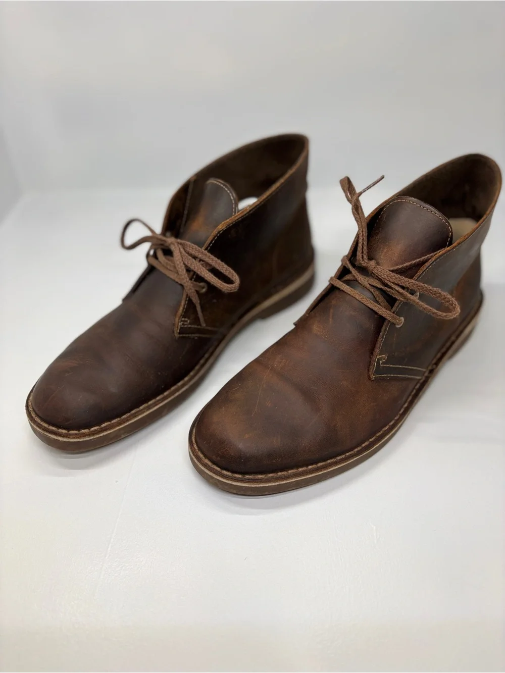 Clarks Originals Desert Boots Brown Leather Chukka Boots Men’s US 10.5 EU 44